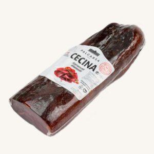 Cecina embuchada (gezouten en licht gerookt), half stuk