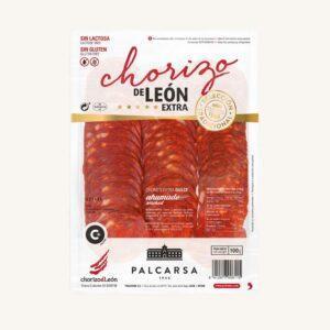 Chorizo uit León dulce (zoet en gerookt), extra, voorgesneden 100 gram