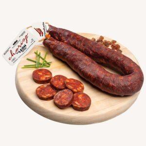 Chorizo uit León dulce (zoet en gerookt) extra, sarta stuk 450 gr