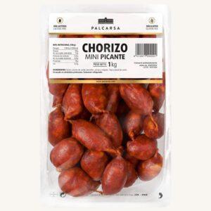 Chorizo mini, picante (pittig), kleine stukjes om te grillen/barbecueën