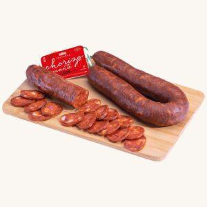 Chorizo picante uit León (pittig en gerookt), extra, sarta stuk 450 gr