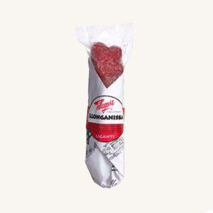 Reuzenlonganiza uit Catalonië, half stuk