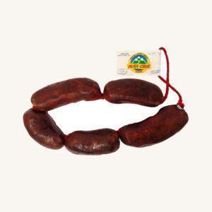 Morcilla bola picante (pikant) de Serón, uit Andalusië, Ristra
