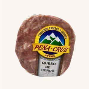 Queso de cerdo (gekookte varkenskaas) de Serón, uit Andalusië, blok