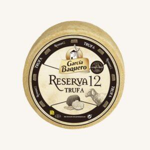 Reserva 12 truffelkaas (trufa) van gerijpte schapenmelk, wiel