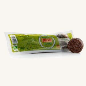 Ecologische Morcilla de Burgos, traditioneel met rijst, stuk