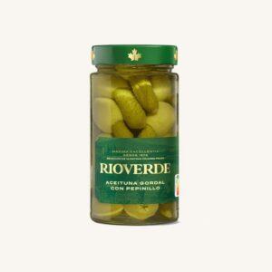 Augurken/augurken gevulde Gordal olijven (aceitunas godal con pepinillos), pot