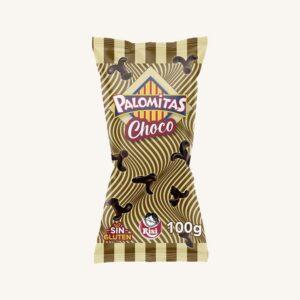 Risi Palomitas Choco, popcorn gebakken en met chocolade bedekt, uit Madrid, zak