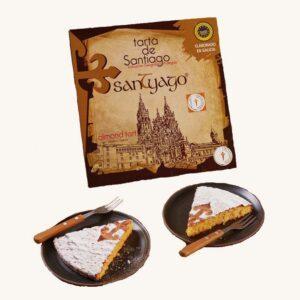 IGP / IXP Tarta de Santiago (Santiago-amandeltaart), traditioneel, uit Galicië, 12 porties