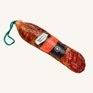 Salchichón Ibérico extra, cular, uit Extremadura, halfstuk