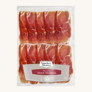 Serrano schouderham (paleta) Gran Reserva, uit Toledo, dunne plakjes