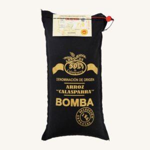 Sol Bomba Calasparra rijst (arroz), DO Calasparra, speciaal voor paella, uit Murcia, zak