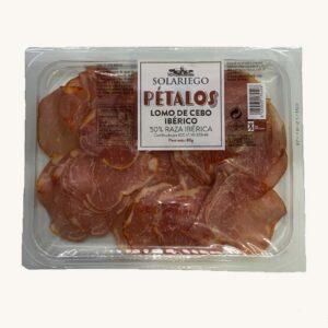 Pétalos (extra dun) - Lomo (lende) de cebo Ibérico (50%), voorgesneden