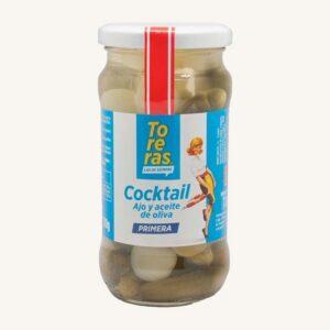 Cocktailaugurken, in knoflook en olijfolie, grote pot
