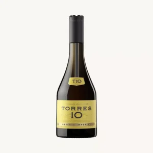 Torres 10 brandewijn, Reserva Imperial, Solera-methode, Brandy de Penedès, uit Catalonië, fles