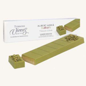Torrons Vicens Baklava nougat - Albert Adrià natura (turrón / torró Baklava), kistje