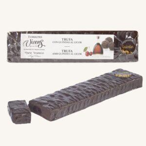 Torrons Vicens Truffelnougat met Likeurkersen (turrón / torró con guindas al licor), reep