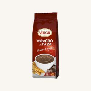 Valorcao, warme chocolademelk "à la taza" in poedervorm, middelgrote zak
