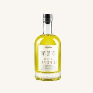 Ambachtelijke Kamillelikeur (Licor de camomila / manzanilla) uit Menorca, Balearen, fles 70 cl