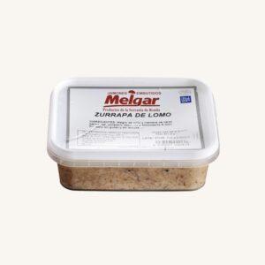 Zurrapa de Lomo classic (blanca), gezouten lendespread, uit Malaga, kleine terrine