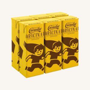 Mini chocolademilkshake uit Barcelona, verpakking van 6 minibriks